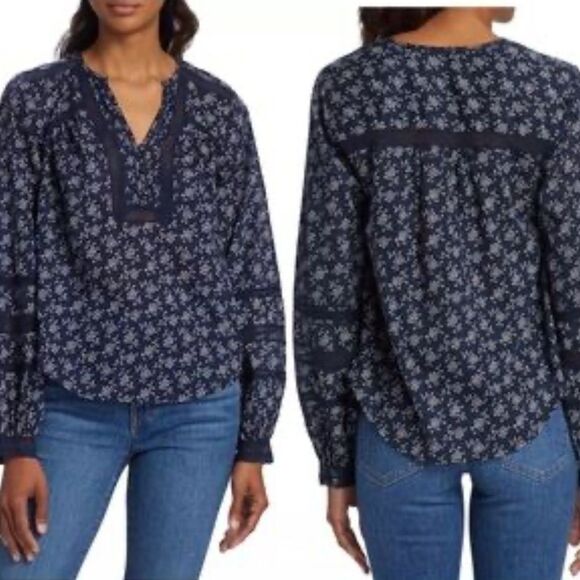 Veronica Beard NWT Kent Cotton Floral Blouse in size 12 $278 - Picture 1 of 6